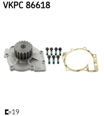 SKF Wasserpumpe, Motorkühlung (VKPC 86618) Thumbnail
